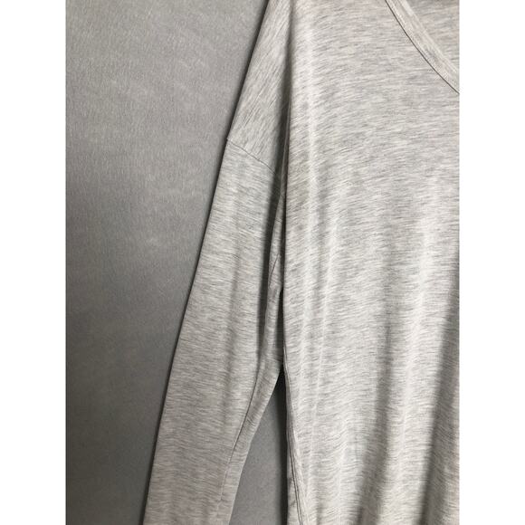 Athleta Women's Small Drop Shoulder Athletic Top Heather Gray - Picture 3 of 6